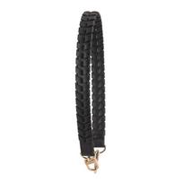 Juodas pintas vienos peties rankinės dirželis moterims Length 37cm black