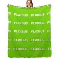 Flixbus pledas Minkštas pliušinis pledas kaip įkurtuvių dovana Size: 100*150cm, Weight: 230 GSM