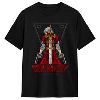 Vintage Washed Devil May Cry Game Dark Aesthetic Gaming Merch Fan Gift Y2K Graphic Oversized T-shirt Men Women Printed Tee Summer Casual XXXL black