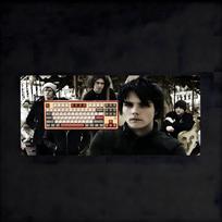 Emo Chemical Romances Mouse Pad NonSlip Large Desk Mat Thick Stitched Edge Gaming Mousepad 800x300x2mm
