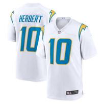 Los Angeles Chargers 1 Herbert Football Jersey Mens 2nd 3rd Game Uniform Men's 2nd Gen White In Stock