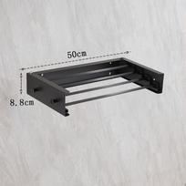 Multi-functional Retractable Wall-mounted Towel Rack for Laundry & Bedroom gray
