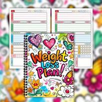 High Quality Fitness Tracker Weight Loss Plan Book 104 Pages Wellness Planner Monthly Planner 12 Weeks Goal Setting Diary Diet