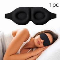 1/2/3Pcs 3D Sleeping Mask Block Out Light Sleep Mask For Eyes Soft Sleeping Aid Eye Mask For Travel Eyeshade Night Breathable 1pc