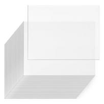 Clear PETG Craft Sheets for Engraving and Etching, 36 Pack for DIY Project Pack Use, School Tasks, Display Work and Creative Practice 1