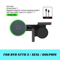 TESY Blue Light Magnetic Wireless Charger Phone Holder Screen Mount Compatible with MagSafe For Tesla Model Y 3 S X Juniper black