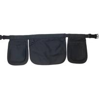 Ethnic Pattern Portable Waist Bag Waterproof Multi-Pocket Fanny Pack  Carpenter Work Black