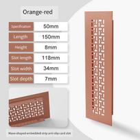 Cashmere Grey Vent Grille Width 50-80mm Length150 - 600mm Aluminum Mesh Cover for Shoe Cabinet,Heat Dissipation & Dustproof 1PCS