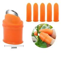 Finger Tool Multifunction Kitchen Cutter Vegetables Separator Thumb Cutter Gardening Tools Pruning Shears Garden Picking Plant7 Large orange