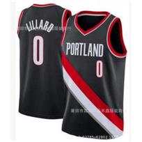 Vyriški krepšinio marškinėliai Custom Dame Lillard 0 Portland Trail Blazers NBA Gerbėjo marškinėliai Medvilniniai sportiniai drabužiai Small black