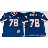 Retro Vintage Buffalo Bills Football Jersey Mens Short Sleeve Cotton Blend Rugby Shirt Fan Wear XXL
