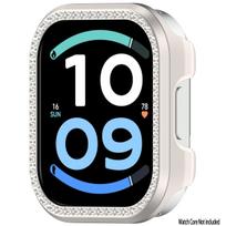 Diamond PC Case for Redmi Watch 6 Active Accessories Bumper Frame Shell Cover for Xiaomi Watch 6 Active for Men Women Redmi Watch 6 Active