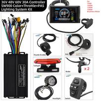 36V 48V 60V 30A 1000W 1200W 1500W E-bike Brushless Motor Sine Wave Controller SW900 Color LCD Kit for Electric Bicycle Scooter
