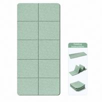 Foldable Travel Fitness Mat Mute Exercise Mat New Pilates Mat  For Floor Workouts Dance Green(4mm)