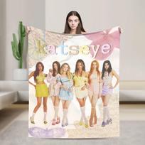 Korean KATSEYE Gnarly Blankets Fleece Print  Breathable Lightweight Throw Blanket for Bed Outdoor Bedspreads 70x100cm