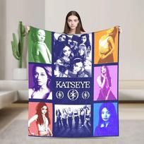 Korean KATSEYE Gnarly Blankets Fleece Print  Breathable Lightweight Throw Blanket for Bed Outdoor Bedspreads 70x100cm
