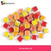 1cm Mixed Color Ceramic Mosaic Tiles for DIY Mural Projects 0.95*0.95cm