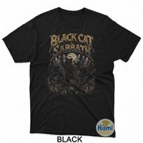Black Cat Sabbath Rock Band T-Shirt 2XL black