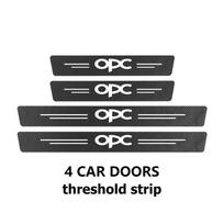 For Opel Carbon Fiber Car Door Threshold Trunk Anti Scratch Strip Protector Stickers Meriva Mokka Grandland Vectra Zafira Vivaro