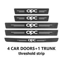 For Opel Carbon Fiber Car Door Threshold Trunk Anti Scratch Strip Protector Stickers Meriva Mokka Grandland Vectra Zafira Vivaro