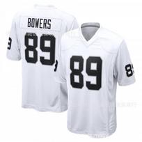 Brock Bowers Raiders 89 Football Jersey Mens Sports Training Game Uniform White XL