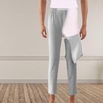 Elderly Incontinence Care Pants Adjustable Waist Split 3/4 Length Easy On Off Unisex All Season M 165cm, Waist 2-2.4ft