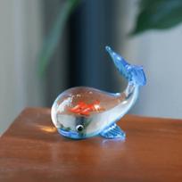 Simulation Miniature Aquarium Ornament Cartoon Glass Pocket Fish Figurine  Miniature Decor Style 1