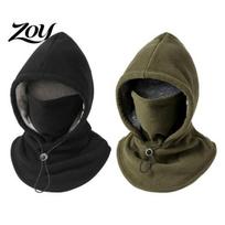 Reguliuojamas kaklo šildytuvas lauko sportui, unisex žiemos balaklava su raišteliu, su vilnos pamušalu, gobtuvas, slidinėjimo kaukė, vėjui atsparus veido jaukus terminis skydas black