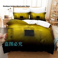 Ghostly Backrooms Vibe 3D printing Bedding Set Single Twin Full Queen King Size Bed Set Kids Bedroom Duvetcover Sets  Bed EU Double(200x200cm)