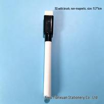 Eco-Friendly Black Whiteboard Marker with Brush, Magnet, and Fine Tip Eraser - Ideal for Students and Office Use