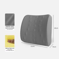 Car Lumbar Support Cushion Memory Foam Waist Pillow Four Color Auto Seat Back Cushion For Car Chair Home Office Relieve Pain