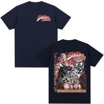 Anime JoJo Bizarre Adventure Jan Pierre Polnareff T-shirts Clothing Fashion Casual Loose Short Sleeves T Shirts Tops Unisex M black