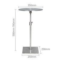 Height Adjustable Side Table Small Compact Areas Nightstand Slim for Living Room sidabras