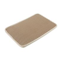 Anti-Slip Double Layer Cat Litter Mat Large Pet Cleaning Mat Pet Supplies Cat Scratch Pad  Cats 50*40cm smėlis
