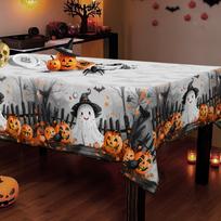 Happy Halloween tablecloth, Halloween gift, ideal indoor and outdoor / party and home decorationzyc 91X91cm black