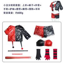 Joker Harley Quinn Cosplay Costume Halloween Party Anime Role Play Outfit M red