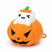 Creative 3D Printed Pendant Halloween Fidget Toy Pumpkin Cat Clicker Keychain  Car Pendant Style 8 orange