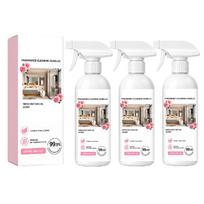 Heavy Duty Tub and Tile Cleaner, Multi-Surface Bathroom Fragrance Bubble Cleaner Spray, Fast-Acting Limescale Remover, Streak-Free Shine 3pcs