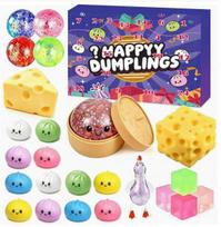 24 dienos Kalėdų atgalinės atskaitos advento kalendorius Fidget žaislas Squishy bandelė Streso mažinimo aklas dėžutės kalendorius ST-82-2