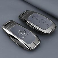 Išmanaus automobilio nuotolinio rakto dėklas dangtelis Mercedes Benz AMG A C E S G klasėms GLC CLE CLA GLB GLS W177 W205 W213 W222 X167 Priedai gray