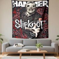Slipknot Tapestry Wall Hanging, Metal Hammer Magazine Poster Art, Rock Wall Decor for Bedroom Living Room Dorm 75x90cm(29x35in)