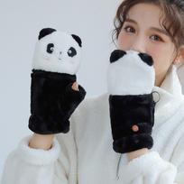 Flip Gloves Apparel Accessories Cartoon Panda  Gloves Autumn Winter Gloves Women  Flip Gloves