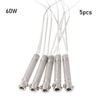 Metalo apdirbimo priedas Lituoklio šerdis Suvirinimo įranga Suvirinimo įrankis Kaitinimo elementas Pakeitimas 60W 5pcs
