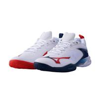Mizuno WAVE CLAW NEO 3 Badminton Shoes Unisex Low-top White/Blue/Orang 41