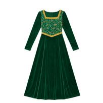 Cosplay monster shrek fiona princess cos suit green dress cosplay halloween cosplay costume XXL blue