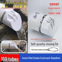110 PVC Anti-Odor Sewage Valve: Silicone Drain for Outdoor Biogas Septic Tanks, Insect & Rodent Backflow Prevention