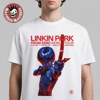 Linkin Park From Zero World Tour Auckland New Zealand 2026 Event Poster At Spark Arena On March 18 2026 T-Shirt 2XL white