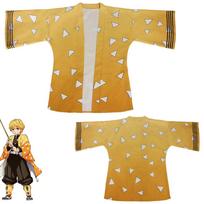 Anime Kimonai Kochou Shinobu Cosplay Kostiumas Moterims Vyrams Vaikams Haori Kimetsu No Yaiba Kamado Tanjirou Vasaros Šeimos Kostiumas 140 orange