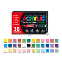240 Colors Acrylic Paint Markers Soft Brush Tip Acrylic Markers Set Paint Pens for Wood Fabric Canvas Glass Canvas Rock Painting