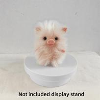 Silicone Reborn Pet Pig Doll Stress Relief Simulation Squeeze Toy Lifelike Texture Hairy Surface Soft Animal Toy Children Gift